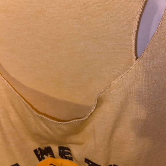 Golden Yellow Take me to the beach racer back tank top - Picture 3 of 9